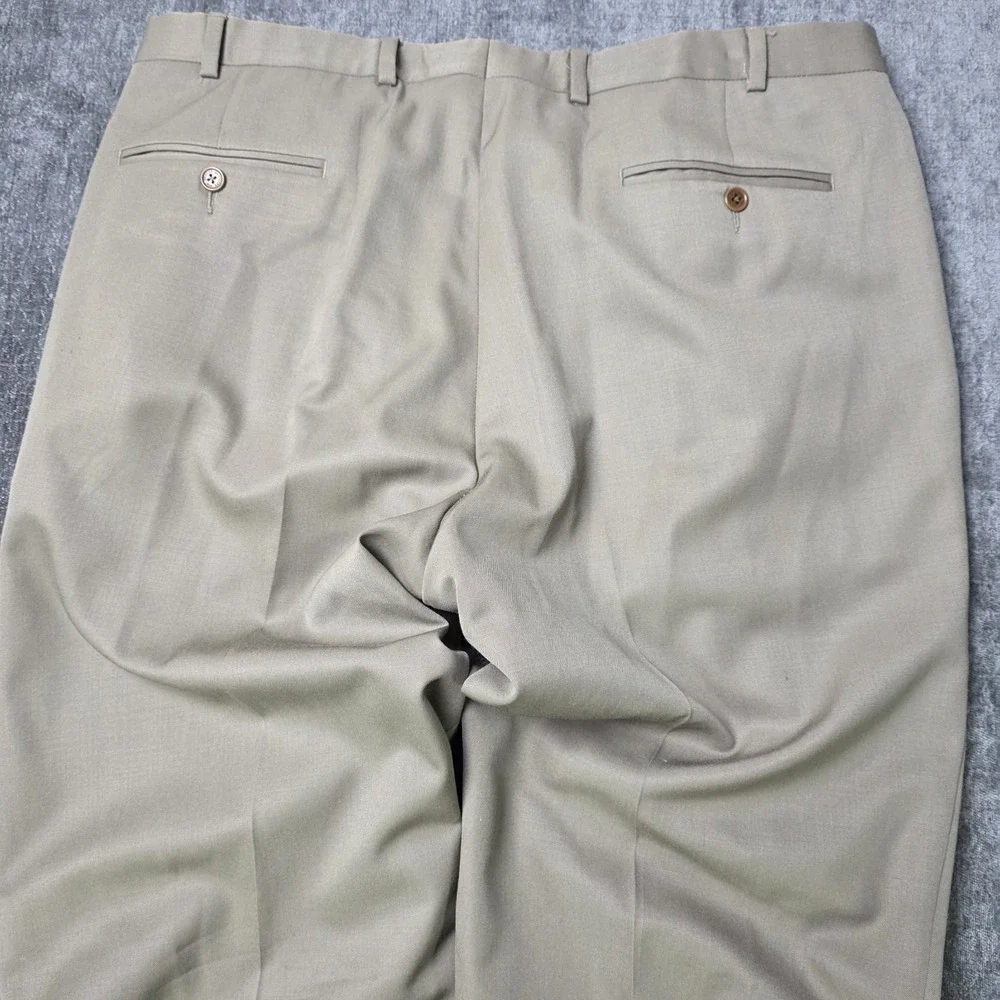 Brooks Brothers 346 Madison Fit Pants Mens 40x32 Wool Brown Trousers Slacks